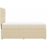  Krevet s oprugama i madracem krem 90 x 190 cm od tkanine | shoptok.hr