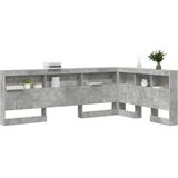  Skladišno uzglavlje Betonski sivi 207,5 x 137,5 x 76,5 cm | shoptok.hr
