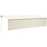  Automatska tenda s roletom i senzorom LED 6 x 3 m krem | shoptok.hr