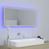  LED kupaonsko ogledalo boja hrasta sonome 100x8,5x37 cm akrilno | Eponuda.com