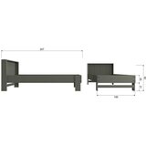 WOOOD Zelena postelja 90x200 cm Bobby – | Shoptok.si