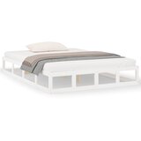 The Living Store Posteljni okvir bel 160x200 cm trden les - Posteljni Okvir, (21530153) | Shoptok.si