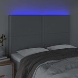  Posteljno vzglavje svetlo sivo 144x5x118/128 cm blago, (20737120) | Shoptok.si
