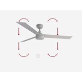 Faro 34290-1TW - LED prigušiva ventilator CRUISER LED/20W/230V 2700/4000/6500K + daljinski upravljač | Eponuda.com