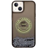 Karl Lagerfeld Ovitek za iPhone 14 Plus Pailletté Zaščita proti praskam Antishock, Črna, (5000189037) Cene