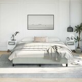  Okvir kreveta bez madraca svijetlosivi 193x203 cm kraljevski baršun | Shoptok.si