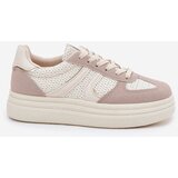 Boto Women's Platform Sneakers Beige Lesida | shoptok.hr