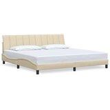  Okvir za krevet bez madraca Hanko krem 200x200 cm od tkanine | shoptok.hr