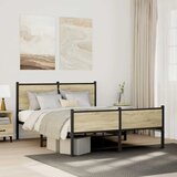  Metalni okvir kreveta bez madraca boja hrasta sonome 140x200 cm | shoptok.hr