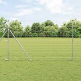 vidaXL travniška ograja 1.5x25 m pocinkano jeklo | Shoptok.si