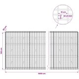  Gabion s žicom debljine 3 5 mm i mrežom 5x10 cm 1000x30x150 cm - 30 cm 150 cm 1000 cm | shoptok.hr
