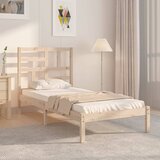 Maison Chic Posteljni okvir - Enojna postelja - Postelja za odrasle trden les 75x190 cm-J15486, (21764176) | Shoptok.si