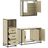 vidaXL 3-dijelni set kupaonskog namještaja boja hrasta sonome drveni | shoptok.hr