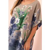 Kesi Włoski Women's cotton blouse with floral print and short sleeves fango | shoptok.hr