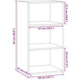 vidaXL Komoda rjavi hrast 50x41x93 cm inženirski les | Shoptok.si