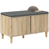  Klupa za hodnik s jastukom Sonoma hrast 80 x 38 x 46 cm | shoptok.hr