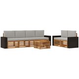  Set vanjskih sofa 7 kom. Prirodna i svjetlosiva | shoptok.hr