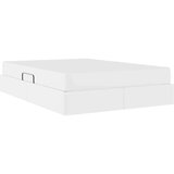 vidaXL Krevet s madracem i skladištem Bijelo 140 x 200 cm Lažna koža | shoptok.hr