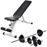  Klupa za vježbanje sa setom utega 30 5 kg Cijene