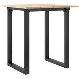  Blagovaonski stol O-oblika 70x70x75 cm od borovine i čelik | shoptok.hr