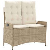  4-dijelni vrtni blagovaonski set od poliratana s jastucima bež | shoptok.hr