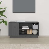 TV ormarić sivi 80 x 35 x 40 5 cm od masivne borovine | shoptok.hr