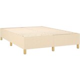  Box spring postelja z vzmetnico krem 140x200 cm blago, (20894595) | Shoptok.si