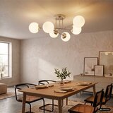  Plafonski luster MALENA 6xE14/5W/230V mat hrom/bela | Eponuda.com