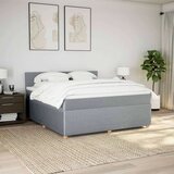 vidaXL Krevet s oprugama i madracem svjetlosivi 180x200 cm od tkanine | shoptok.hr
