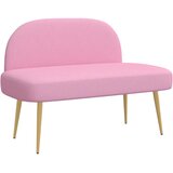  Oblikovana klupa s naslonjačem Ružičasta 110 x 60 x 76 cm | Eponuda.com