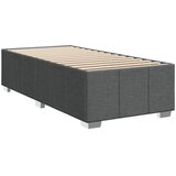  Krevet s oprugama i madracem tamnosivi 90 x 190 cm od tkanine | shoptok.hr