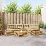  5 Komad Set vanjskih sofa Poliester Bijela | shoptok.hr