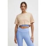 Roxy Kratka majica Essential Energy ženska, bež barva, ERJKT04119