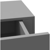  Zidna polica s ladicom siva 40 x 23,5 x 10 cm MDF | shoptok.hr