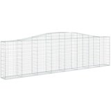  Lučne gabionske košare 25kom 400x30x100/120cm pocinčano željezo | shoptok.hr