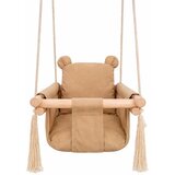 Ginger Home Dečija drvena ljuljaška plišani meda – mekano pamučno sedište, do 30 kg ( W01D203 ) | Eponuda.com