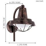 Eglo 94838 - LED spoljašnje svetlo COLINDRES 1xE27/8,5W/230V IP44 | Eponuda.com