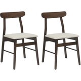  Stolac za blagovanje 2 pcs Tamno smeđa, Svijetla | shoptok.hr