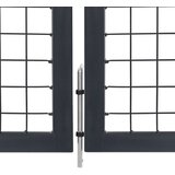  Vrtna vrata sa stupovima čelična 350 x 140 cm antracit | shoptok.hr