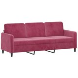 vidaXL 2-dijelni set sofa crvena boja vina baršunasti | shoptok.hr