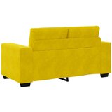  Set sofe od 3 dijela s jastucima žute boje od baršuna | shoptok.hr