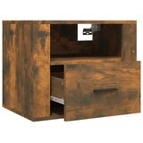  Zidni noćni ormarić boja dimljenog hrasta 50x36x40 cm | shoptok.hr