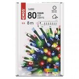 Emos LED božična veriga, 8 m, zunanja in notranja, večbarvna, časovnik D4AM02 | Shoptok.si