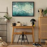  Slika - School of small fish 120x80 U crnom drvenom okviru | shoptok.hr