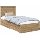  Krevetna konstrukcija s ladicama Umjetnički hrast 90 x 190 cm Slike