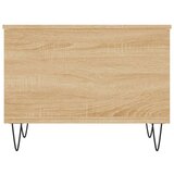 vidaXL Stolić za kavu boja hrasta 60 x 44 5 x 45 cm konstruirano drvo | shoptok.hr