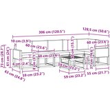  Set vanjskih sofa 7 kom. Prirodna i svjetlosiva Poliester | shoptok.hr
