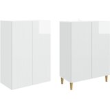  Set ormara 2 pcs Bijela visokog sjaja 66 x 34,5 x 90 cm | Shoptok.si