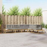  Set vanjskih sofa Bijela 357 x 198,5 x 73 cm Poliester | shoptok.hr