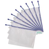 Etui pvc sa zipom A4 Tarifold(Djois) 509001 prozirno-bijeli/plavi | shoptok.hr